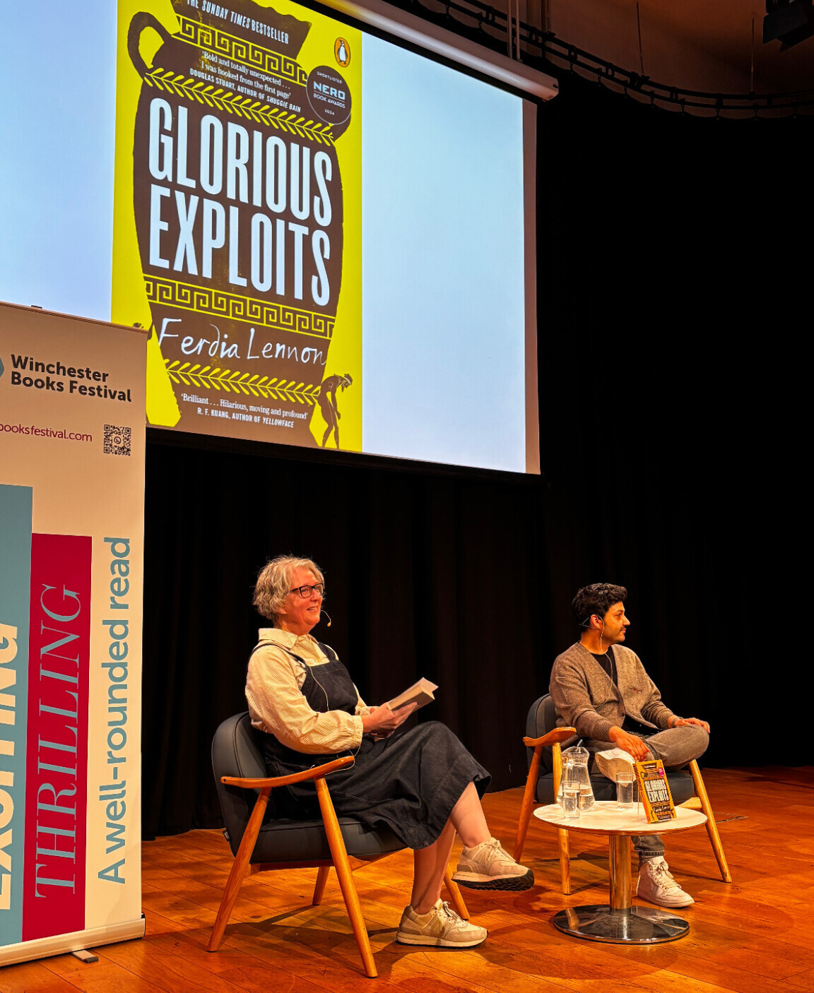 Claire Fuller and Ferdia Lennon at The Big Book Club