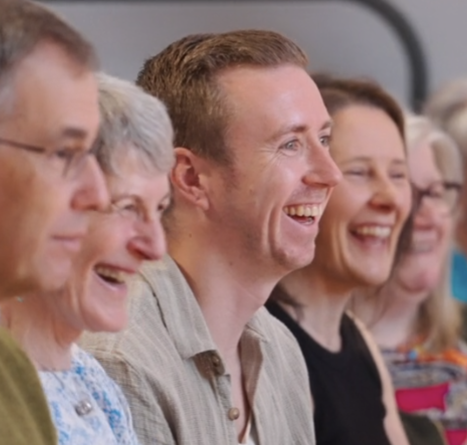 audience smiling