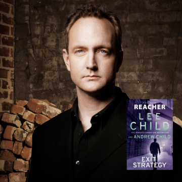 Jack Reacher Andrew Child & Book cover Exit Strategy 2025