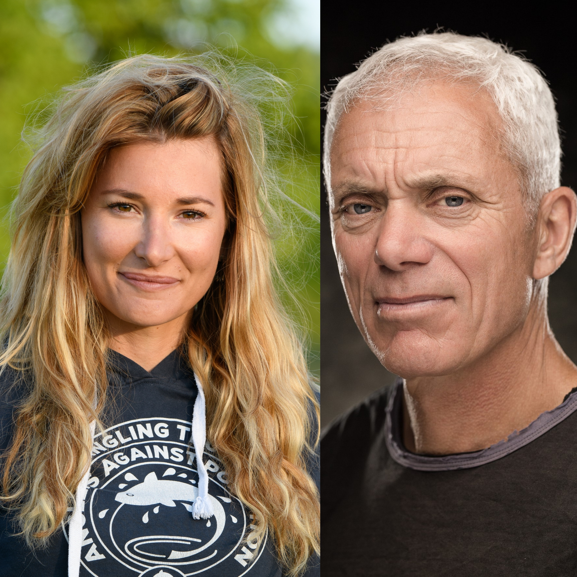 headshots of Marina Gibson and Jeremy Wade