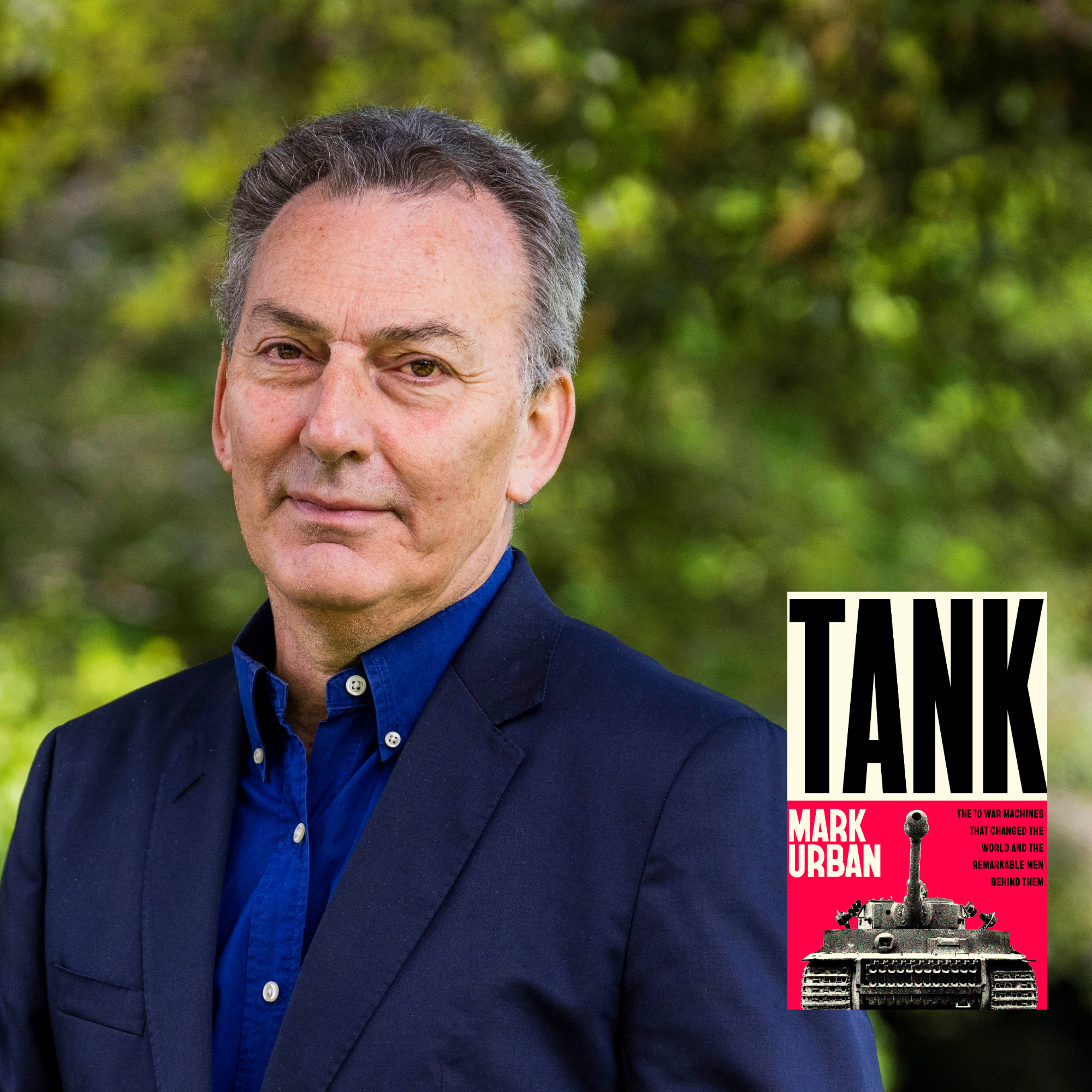 Mark Urban headshot and book jacket Tank