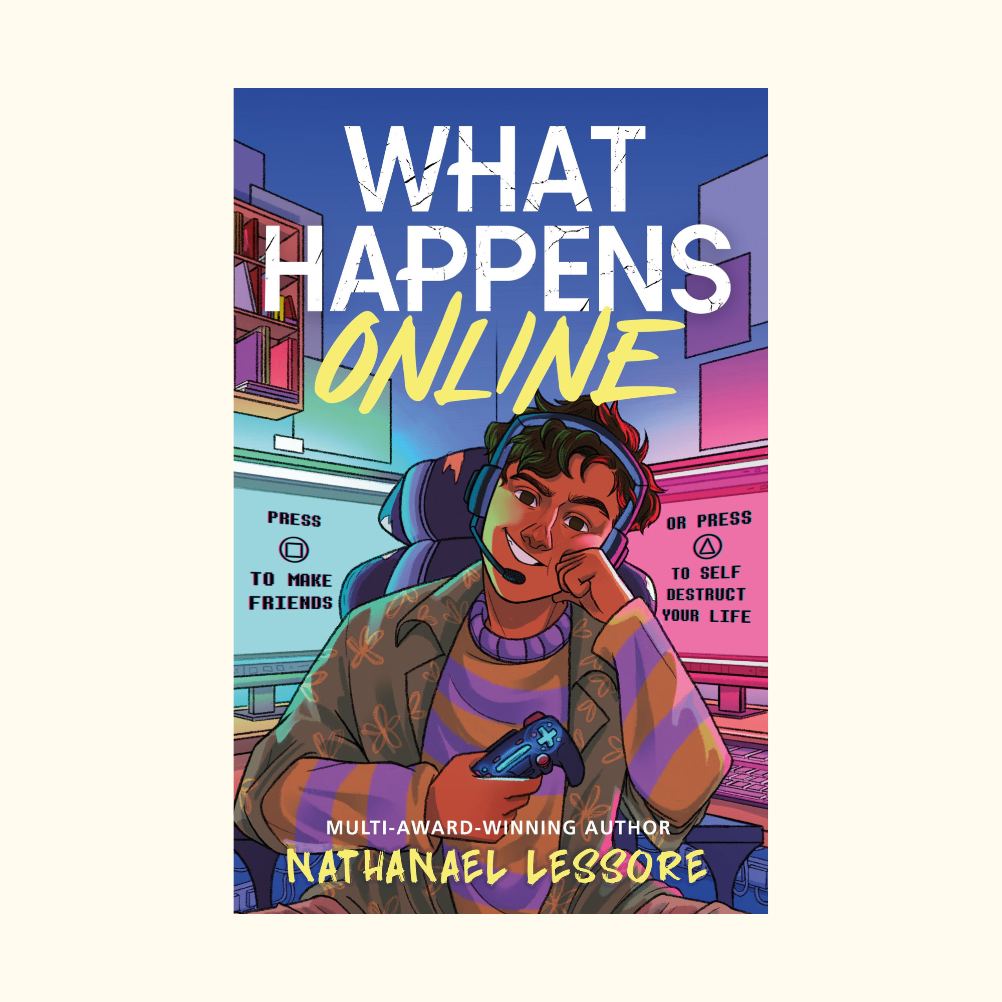 Nathanael Lessore book jacket What Happens Online