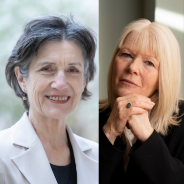 Harriet Walter and Vikki Heywood headshots