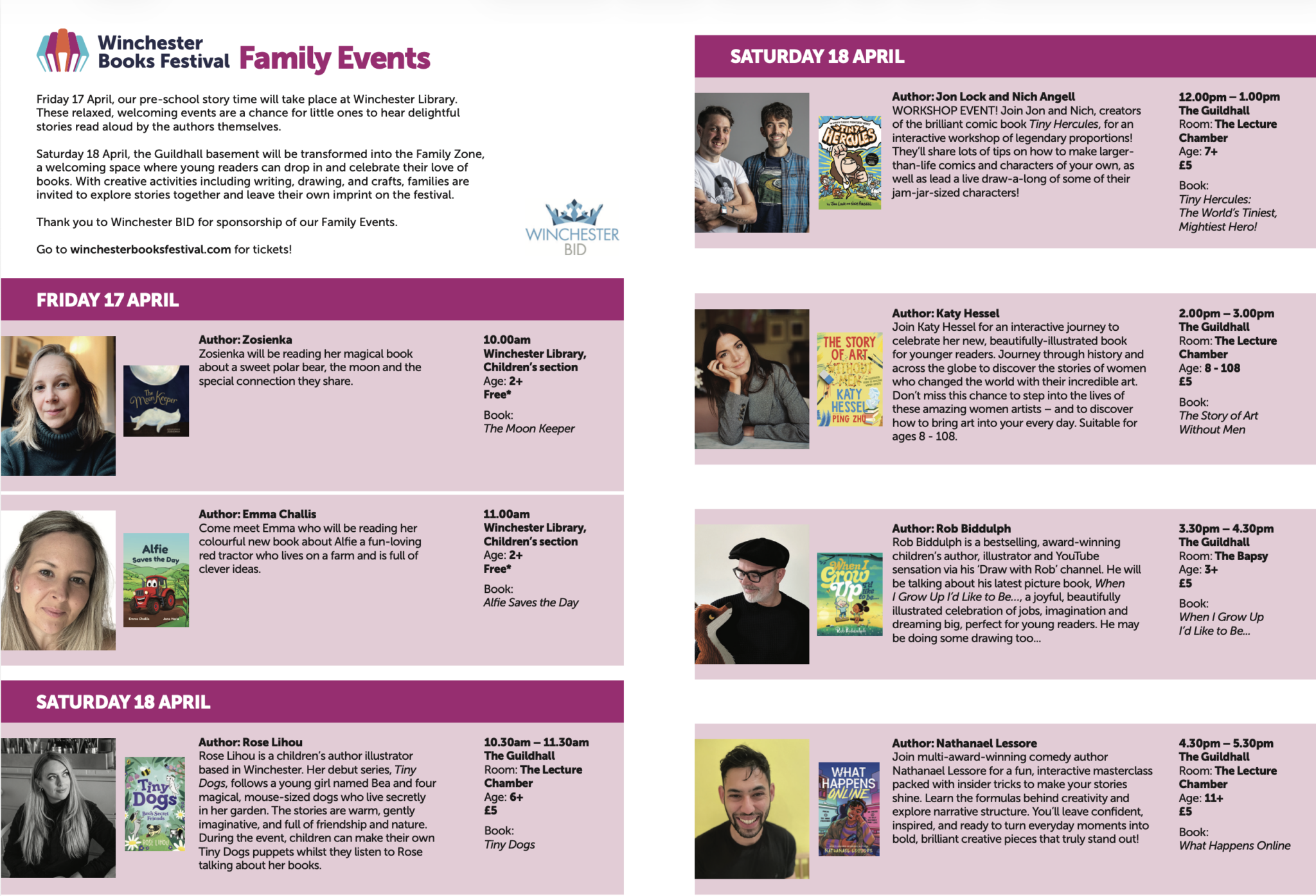 Family Events Programme 2026 image