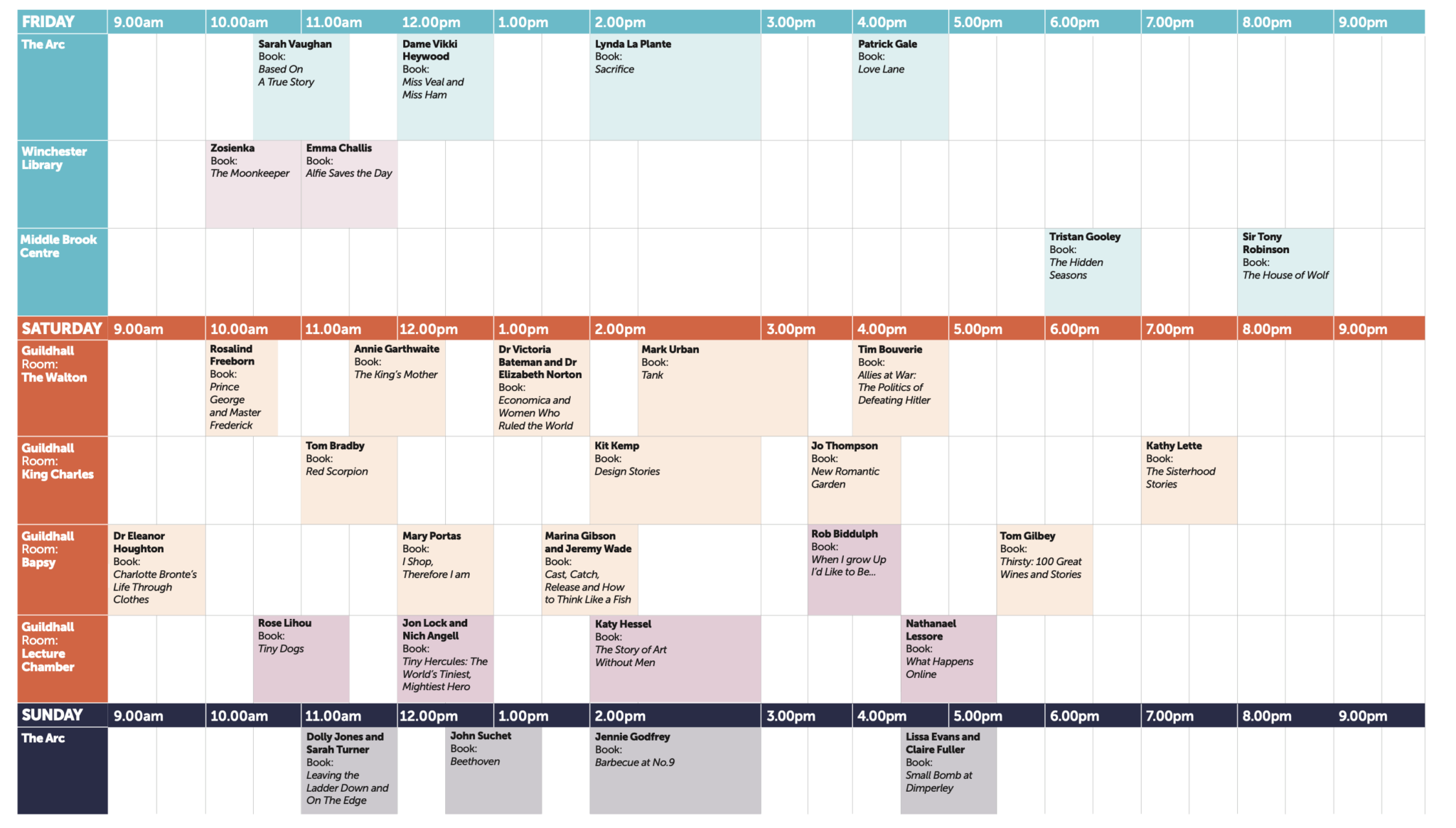 Festival Timetable 2026 image
