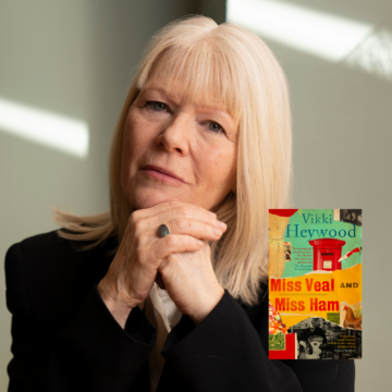 Vikki Heywood headshot and book jacket Miss Veal and Miss Ham